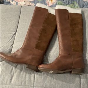 Kate Spade Saturday brown riding boots.